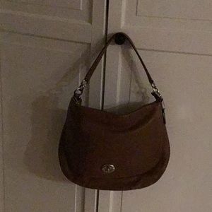 Coach hobo bag , tan, leather